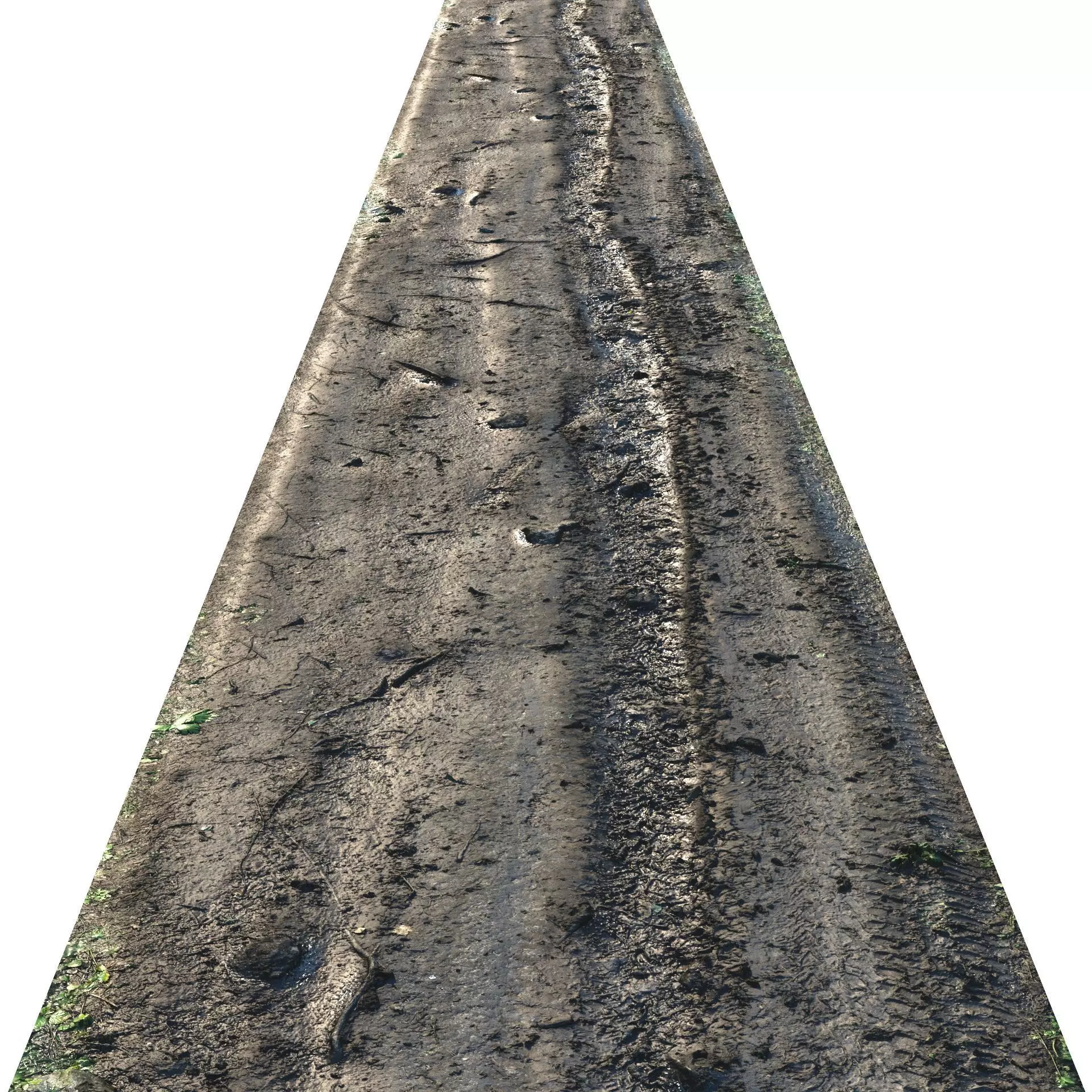 Forest road material 09 - 14 meters 3D model