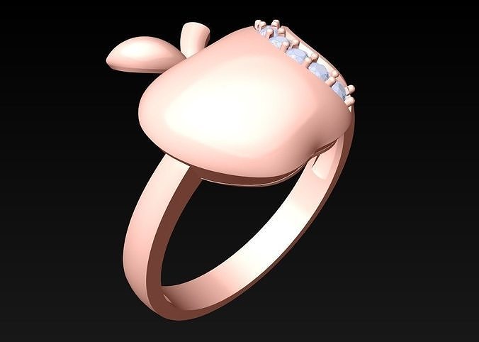 Apple Ring - Womens Rings - N2244 3D print model