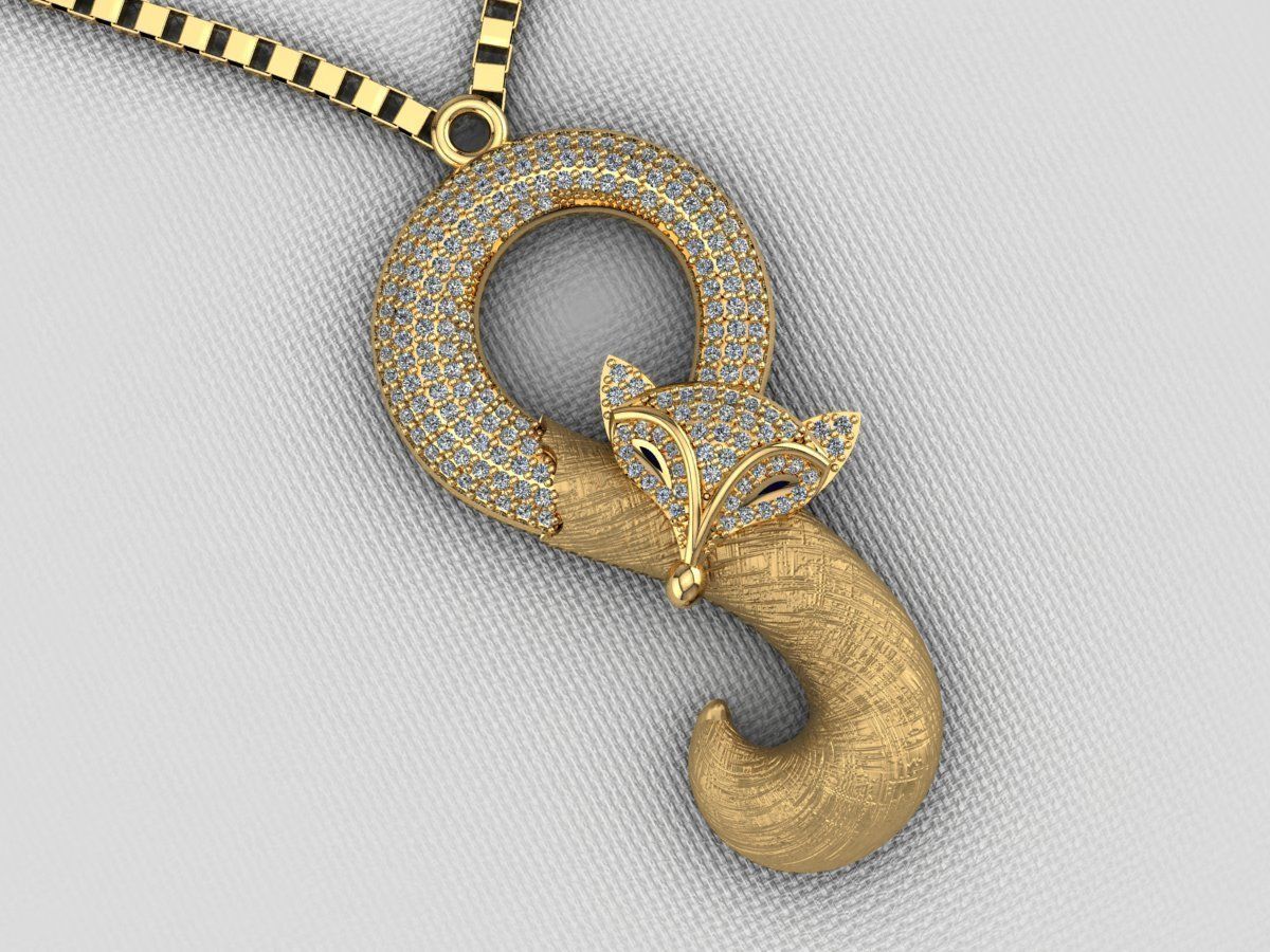 fox girl 3D print model_1