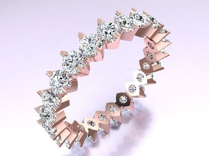 Diamond Ring - Womens Rings - N3545 3D print model