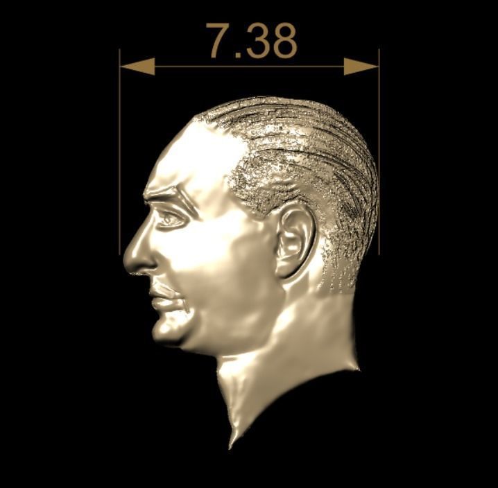Coin of Ataturk 3D print model_7