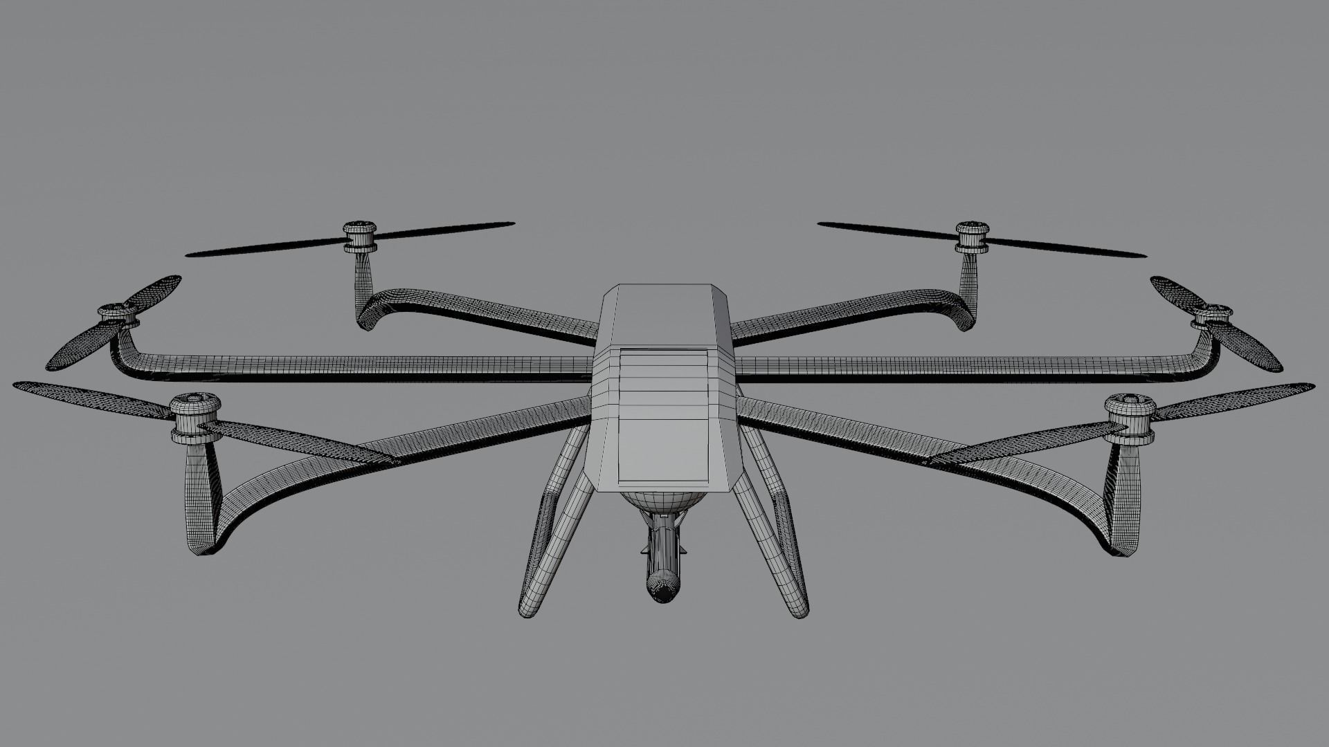 Military drone 3D model 3D model_9