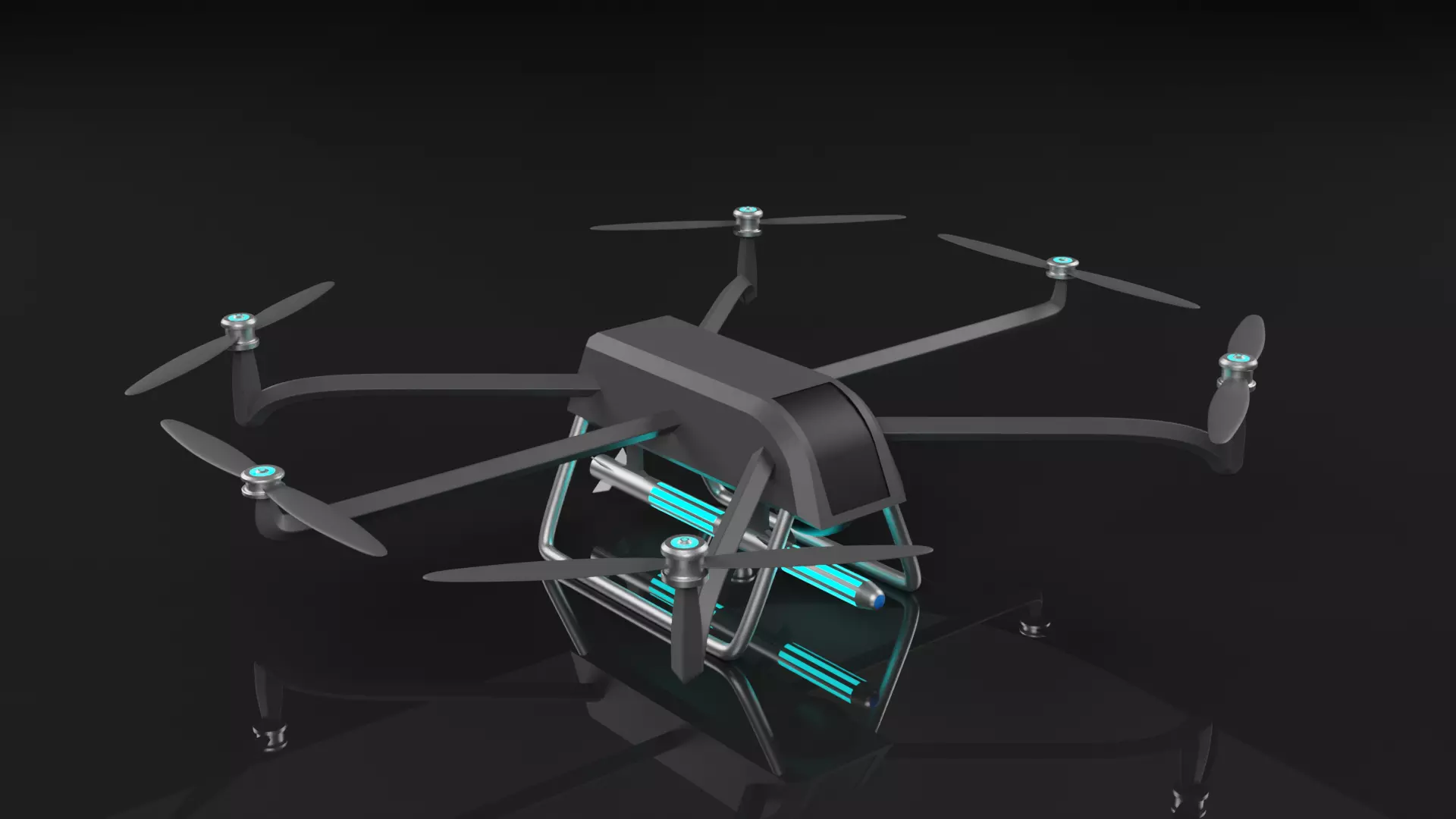 Military drone 3D model 3D model_0