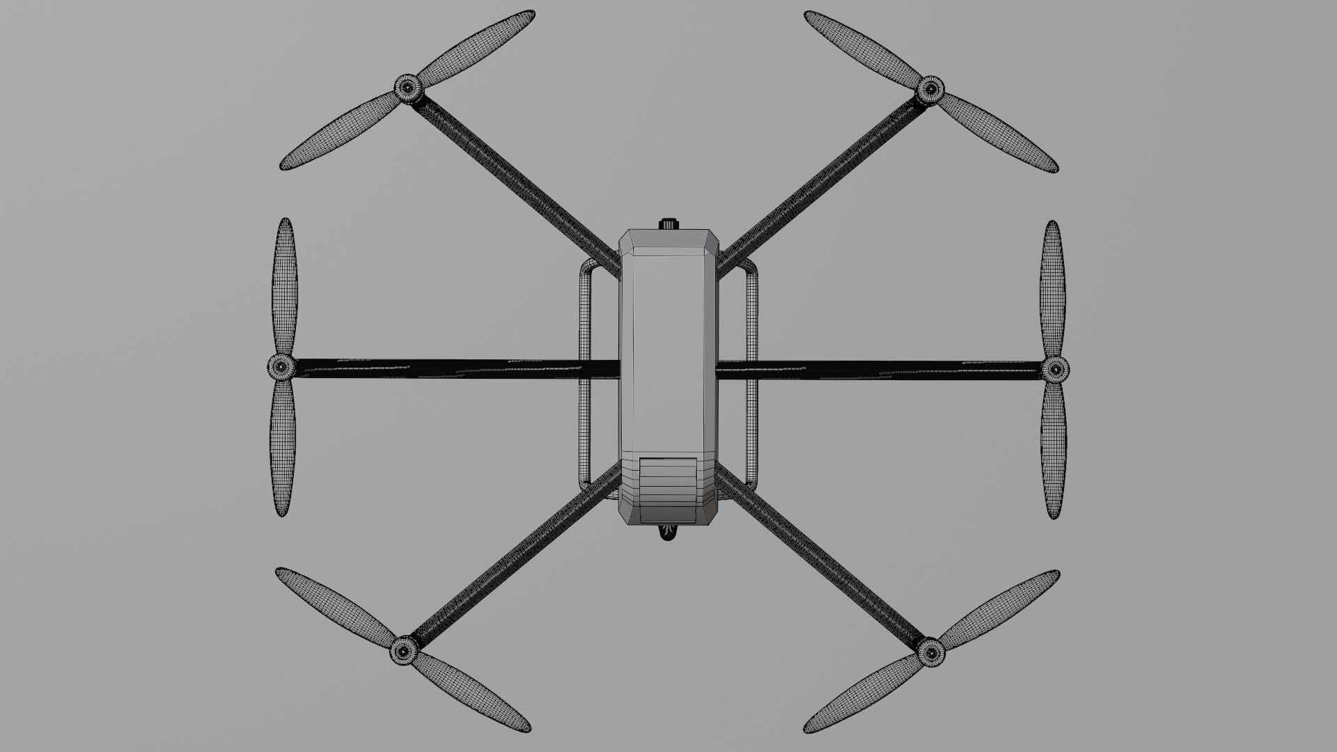 Military drone 3D model 3D model_7