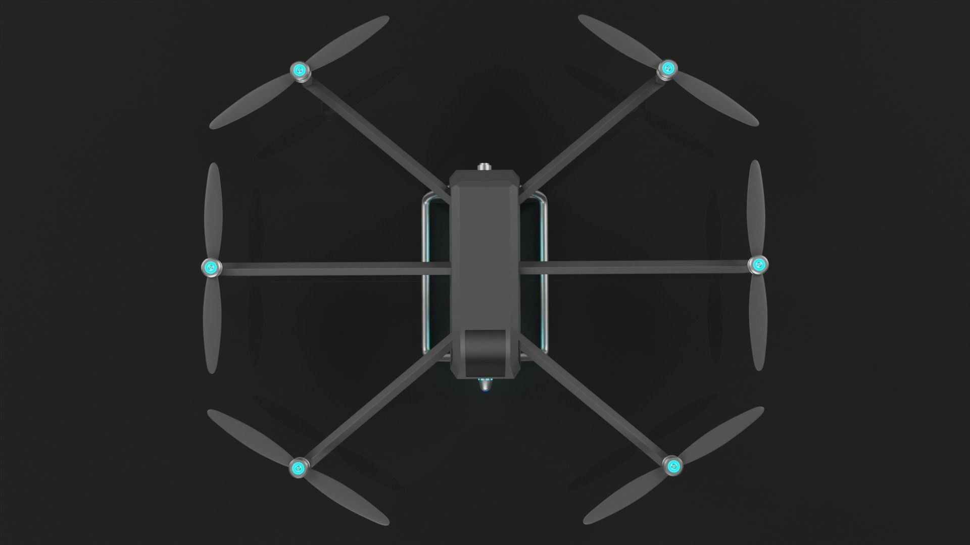 Military drone 3D model 3D model_2