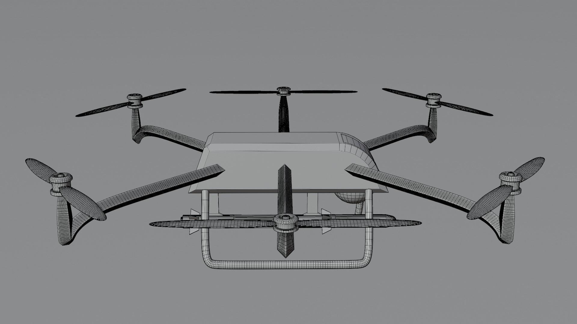 Military drone 3D model 3D model_10