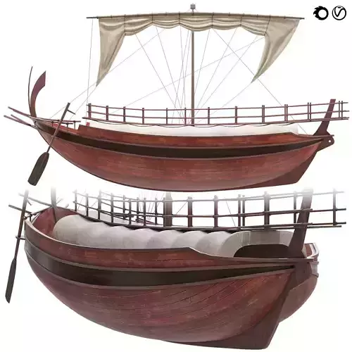 Greek Merchant Ship 3D model