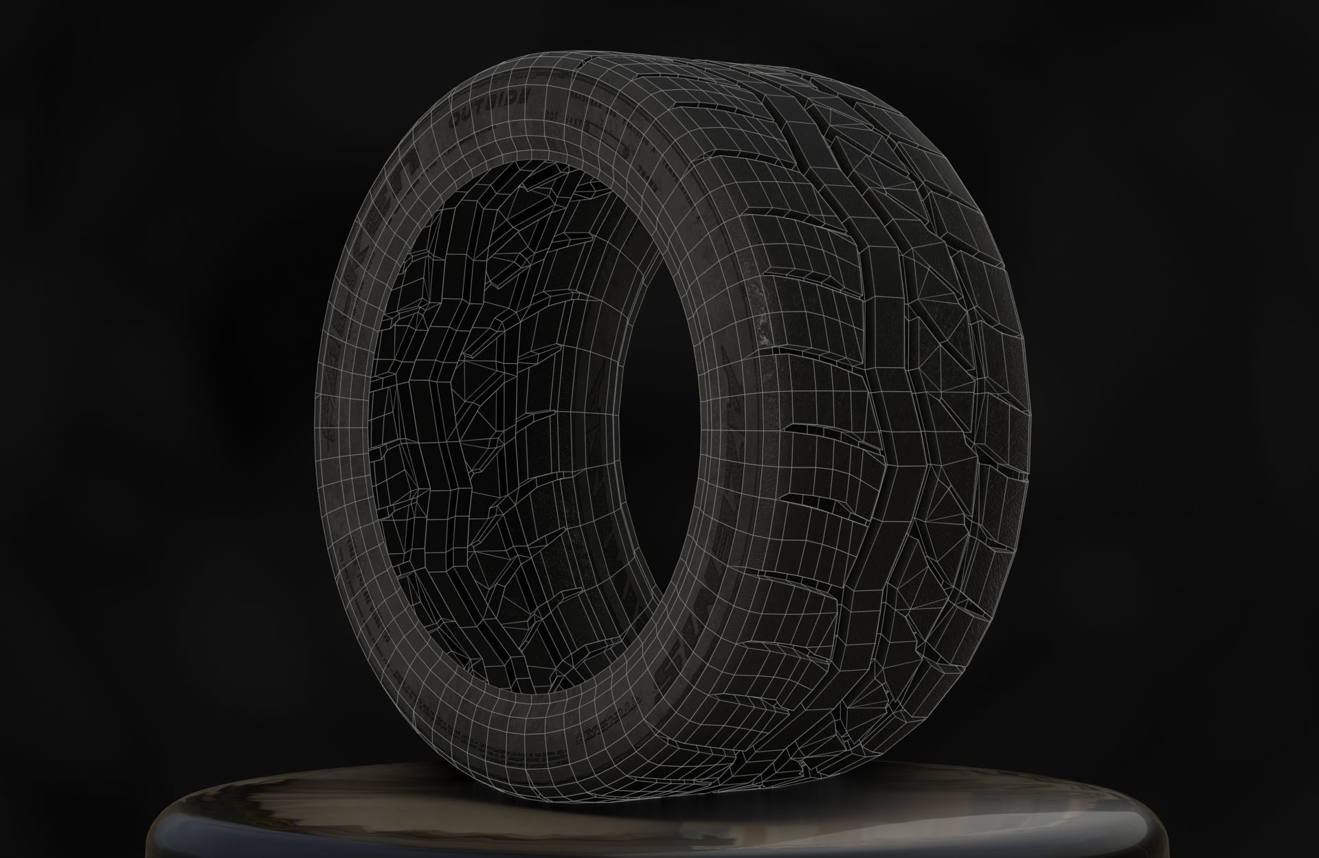 Falken Azenis RT615K - 3D Tires - Game Ready - Textured Low-poly 3D model_6