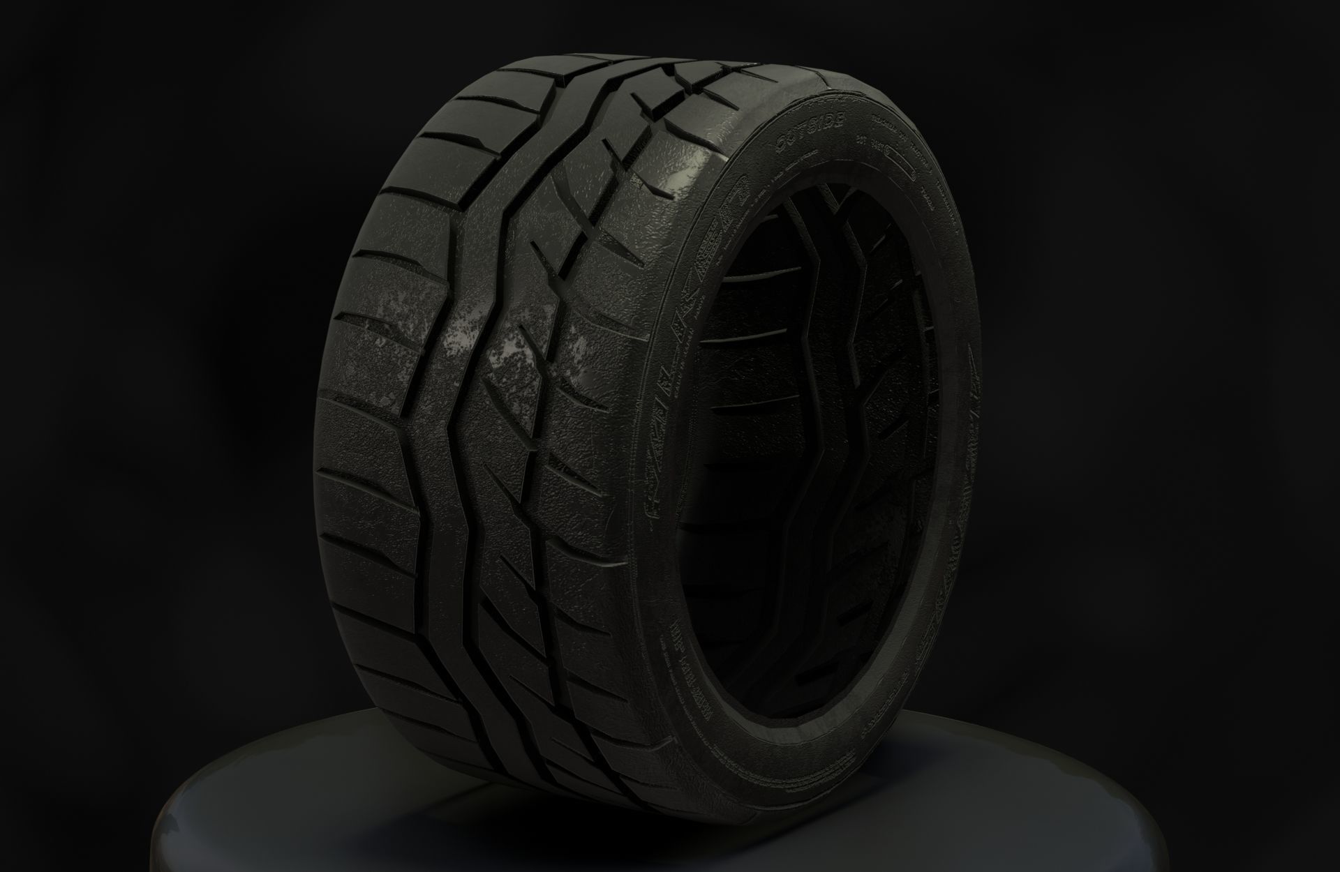 Falken Azenis RT615K - 3D Tires - Game Ready - Textured Low-poly 3D model_18