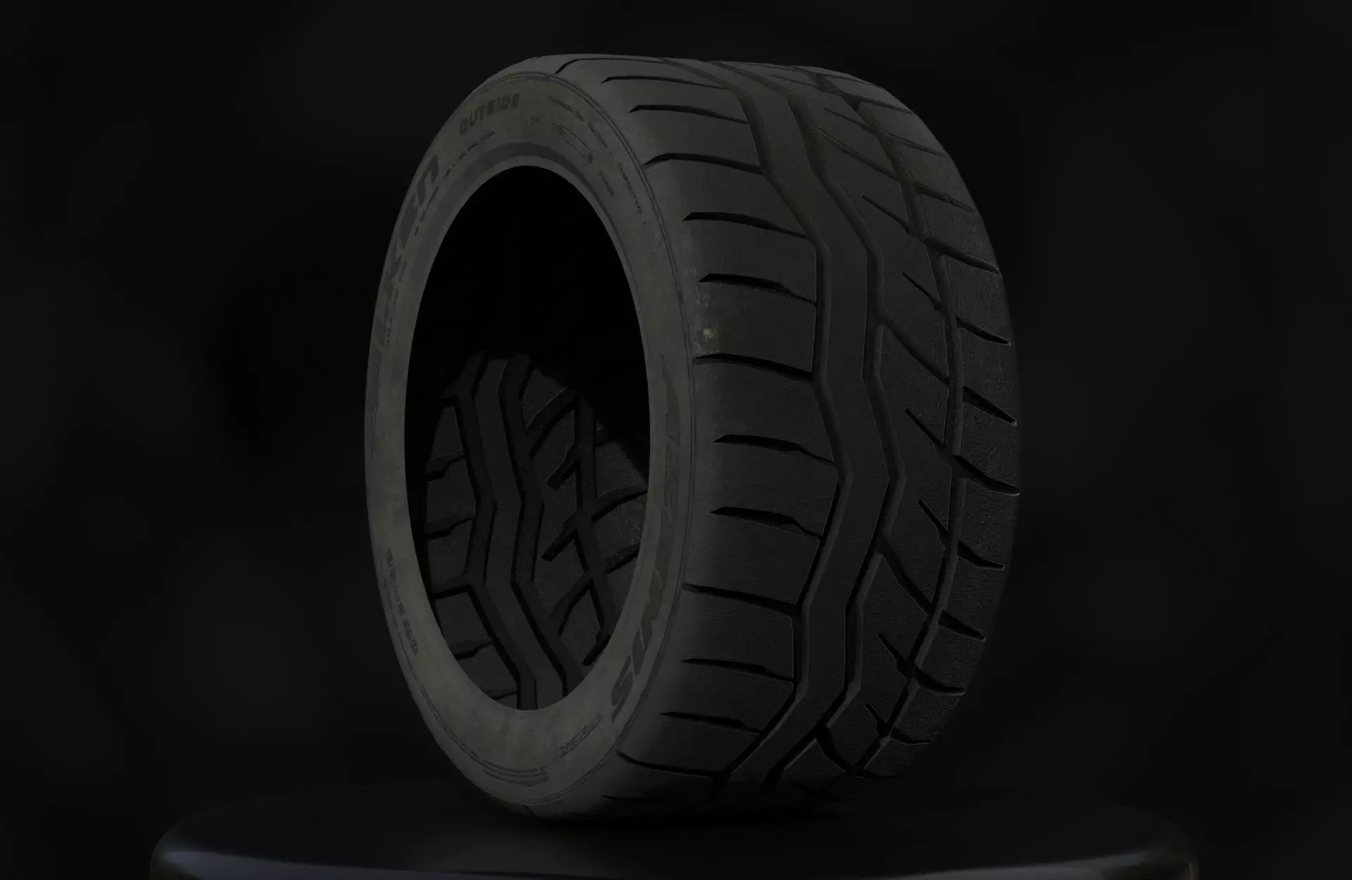 Falken Azenis RT615K - 3D Tires - Game Ready - Textured Low-poly 3D model_0