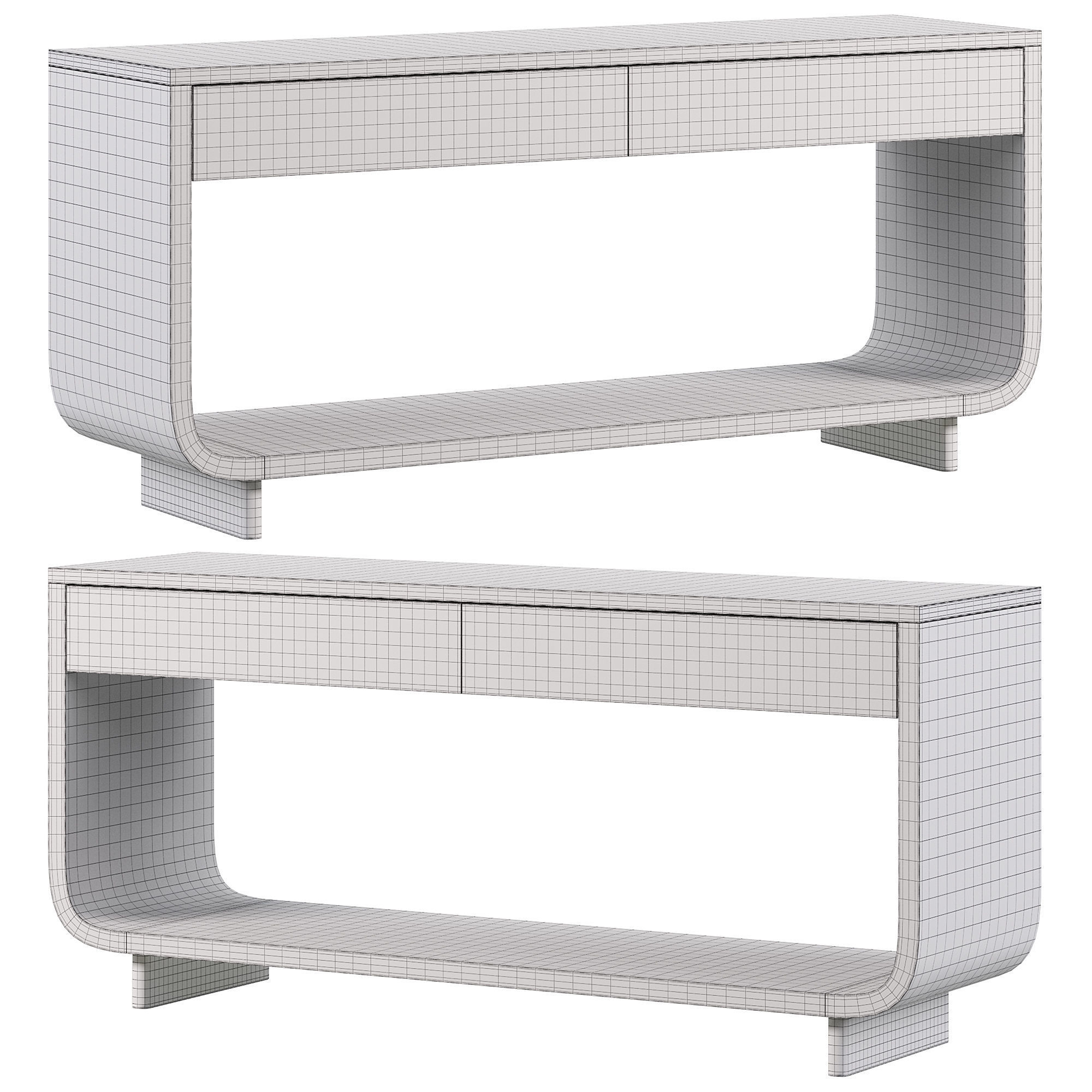 CONTOUR CONSOLE by bakerfurniture 3D model_3