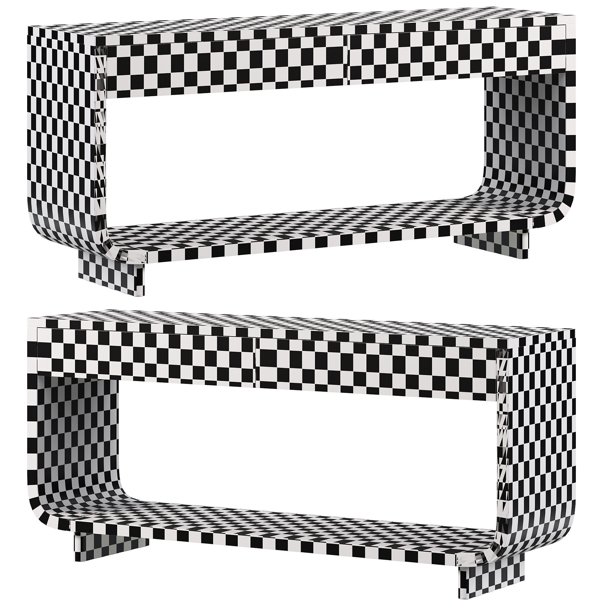 CONTOUR CONSOLE by bakerfurniture 3D model_4