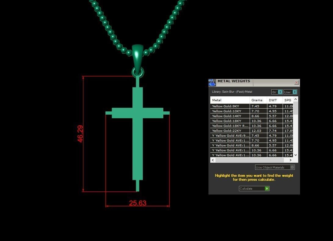 Cross Pendant Jesus Christ CP 60 3D model_4
