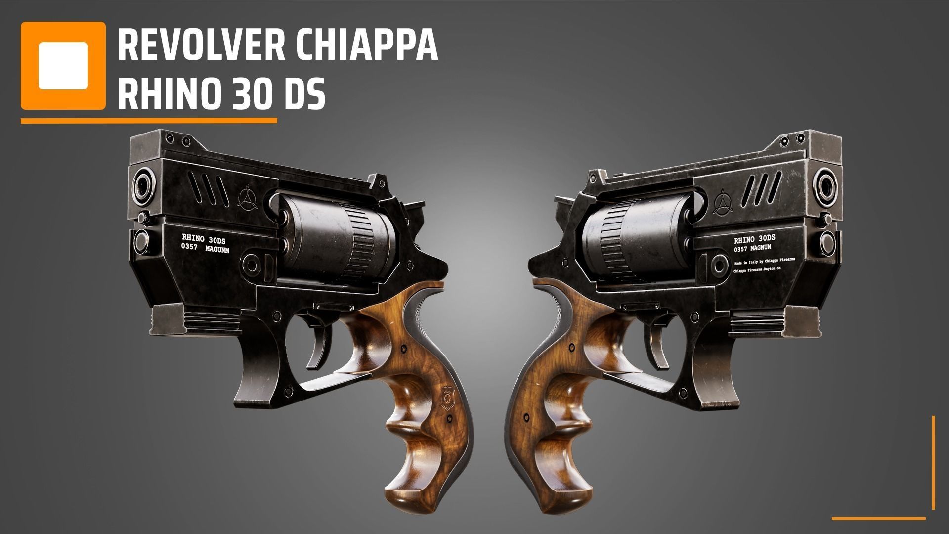 Revolver Chiappa Rhino 30 DS 3D model_1