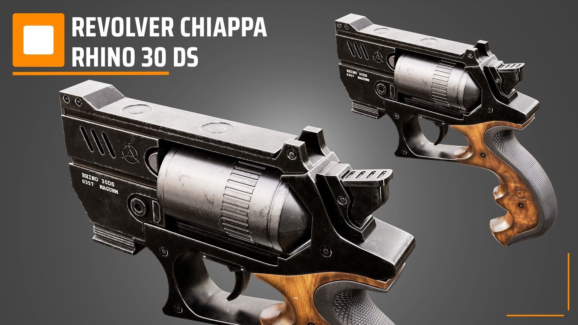 Revolver Chiappa Rhino 30 DS 3D model_2