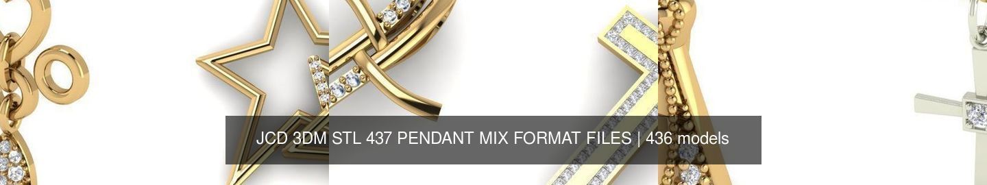 JCD 3DM STL 437 PENDANT MIX FORMAT FILES 3D Model Collection_414