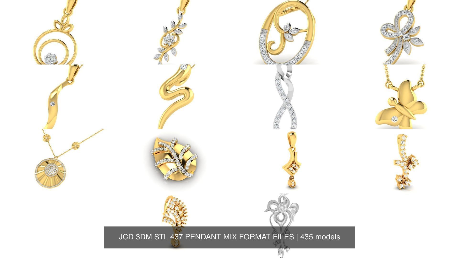 JCD 3DM STL 437 PENDANT MIX FORMAT FILES 3D Model Collection_606