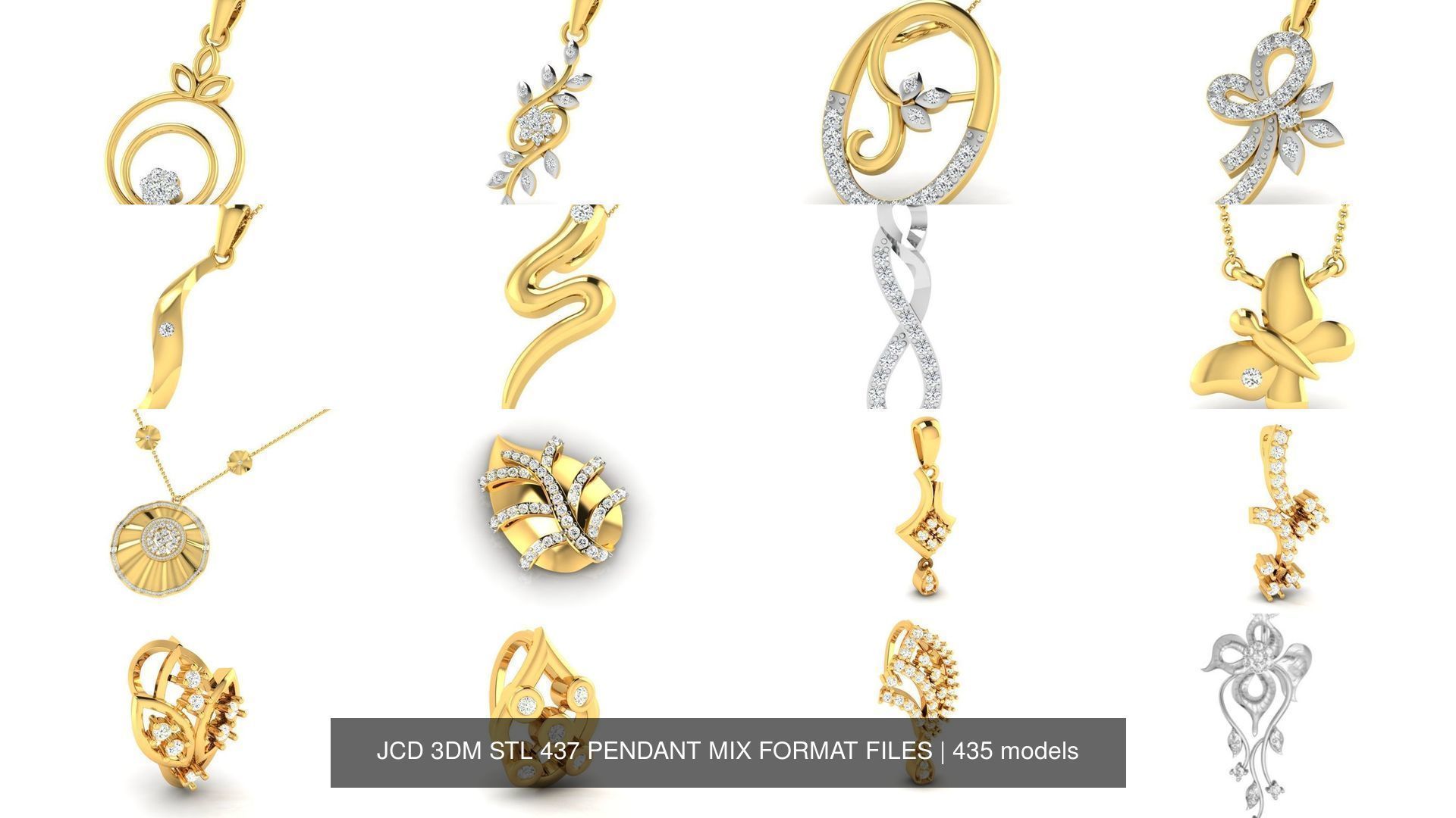 JCD 3DM STL 437 PENDANT MIX FORMAT FILES 3D Model Collection_588
