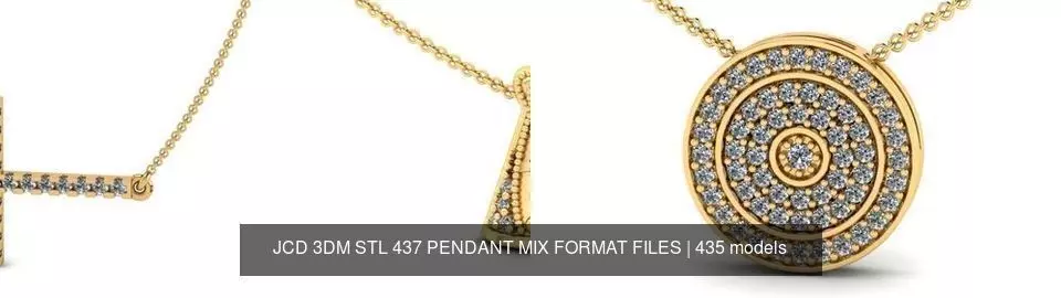 JCD 3DM STL 437 PENDANT MIX FORMAT FILES 3D Model Collection_41