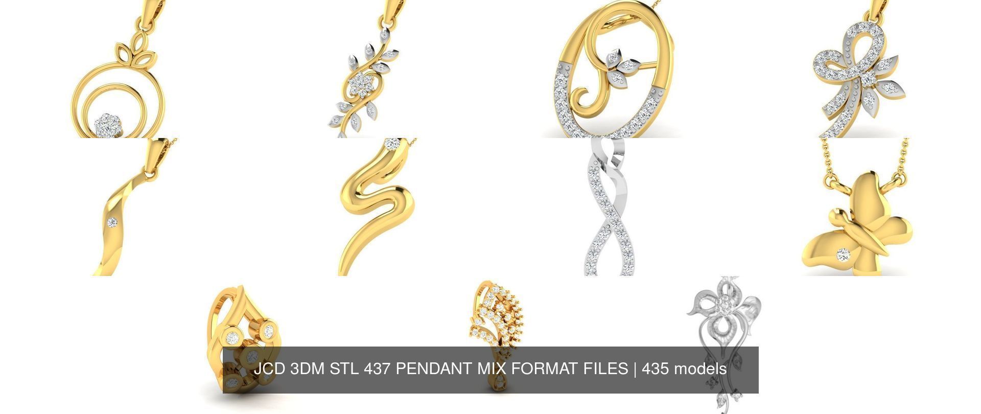 JCD 3DM STL 437 PENDANT MIX FORMAT FILES 3D Model Collection_582