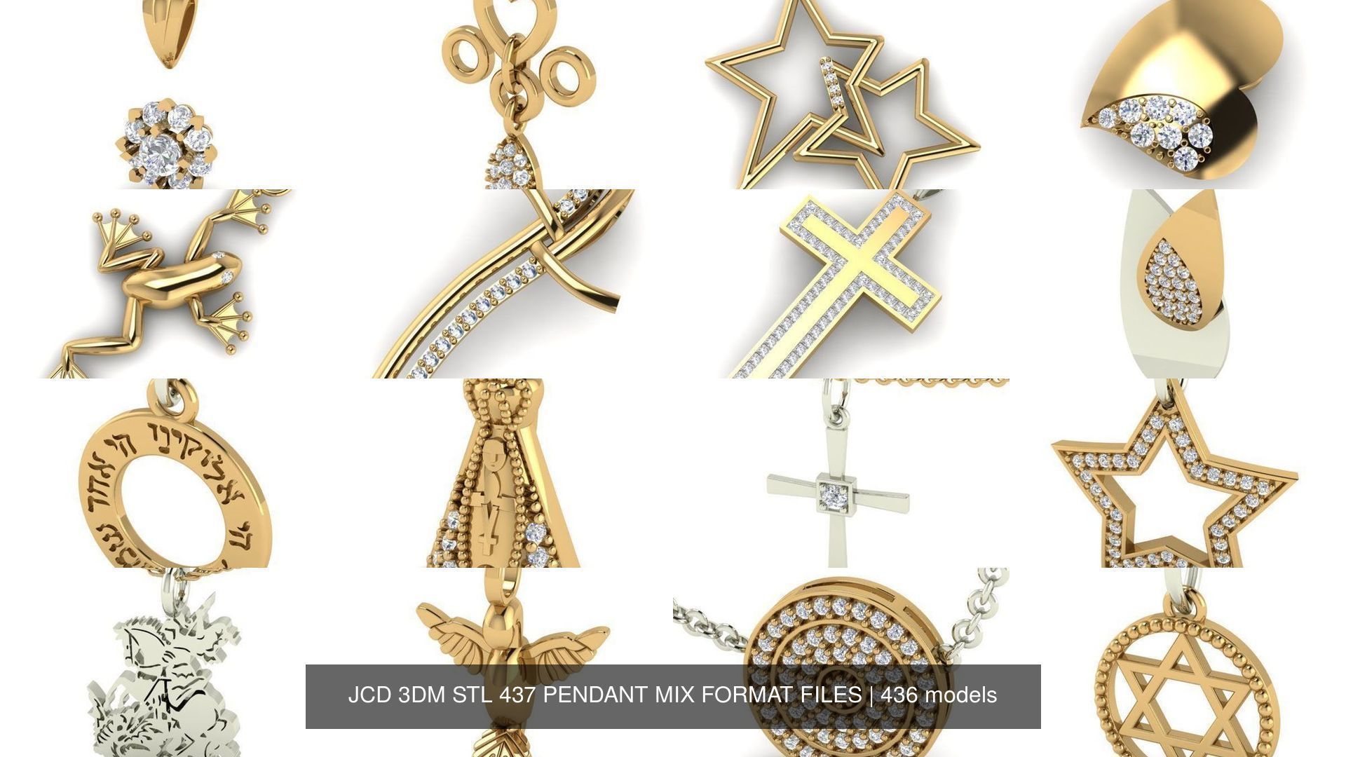 JCD 3DM STL 437 PENDANT MIX FORMAT FILES 3D Model Collection_390