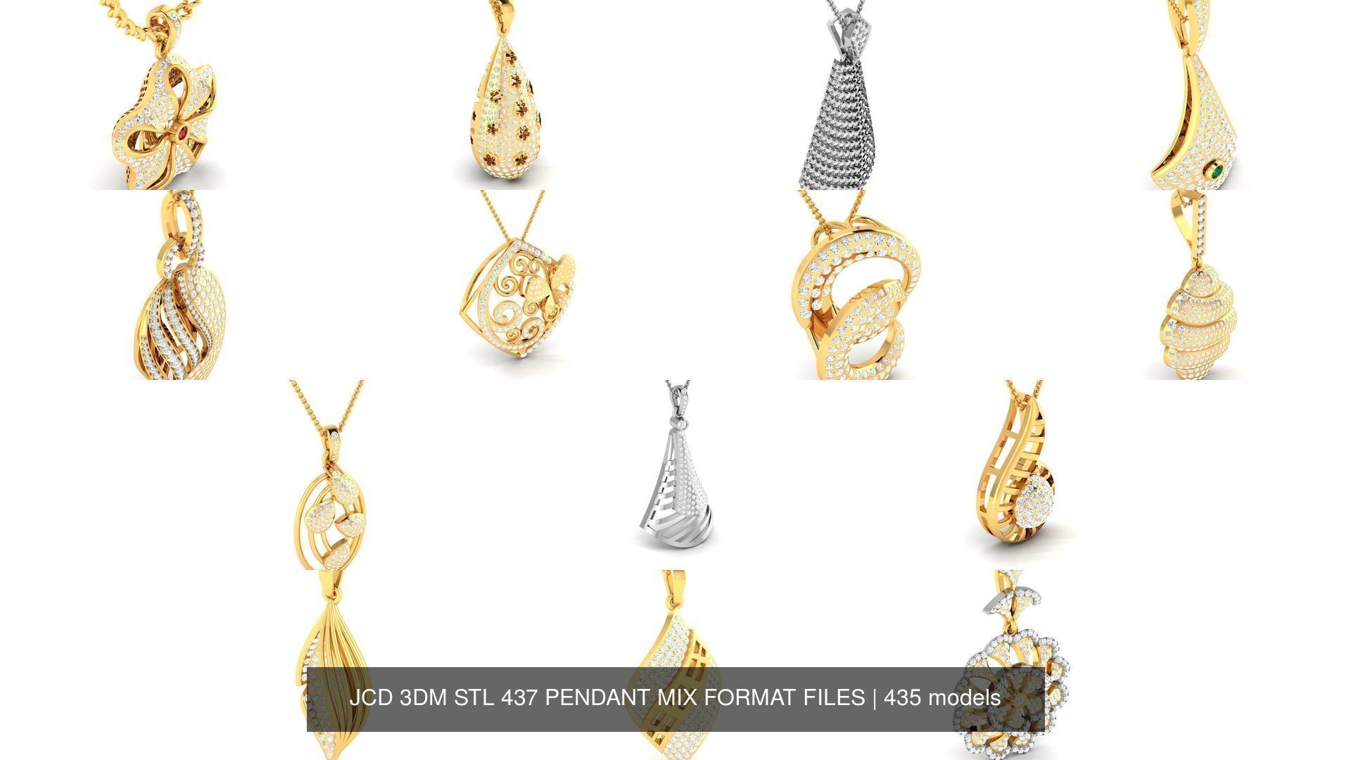 JCD 3DM STL 437 PENDANT MIX FORMAT FILES 3D Model Collection_208