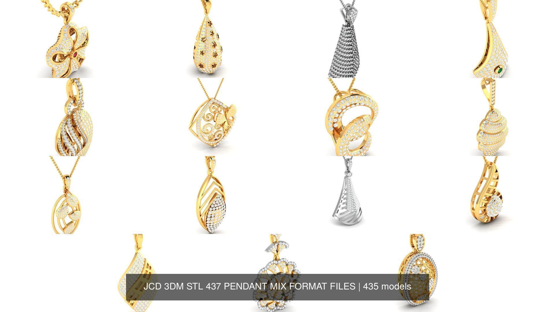 JCD 3DM STL 437 PENDANT MIX FORMAT FILES 3D Model Collection_189