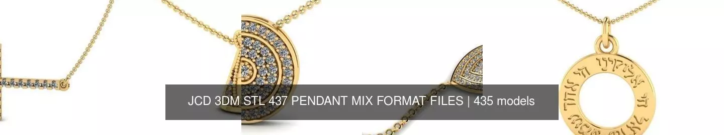 JCD 3DM STL 437 PENDANT MIX FORMAT FILES 3D Model Collection_69