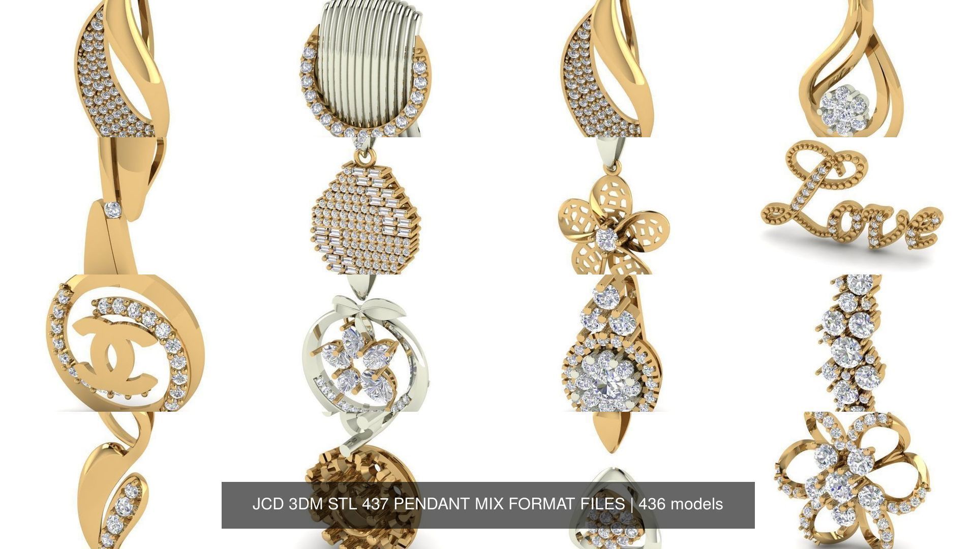 JCD 3DM STL 437 PENDANT MIX FORMAT FILES 3D Model Collection_312