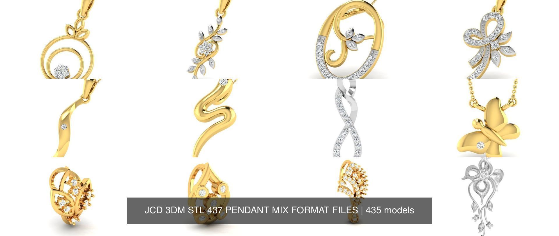 JCD 3DM STL 437 PENDANT MIX FORMAT FILES 3D Model Collection_599