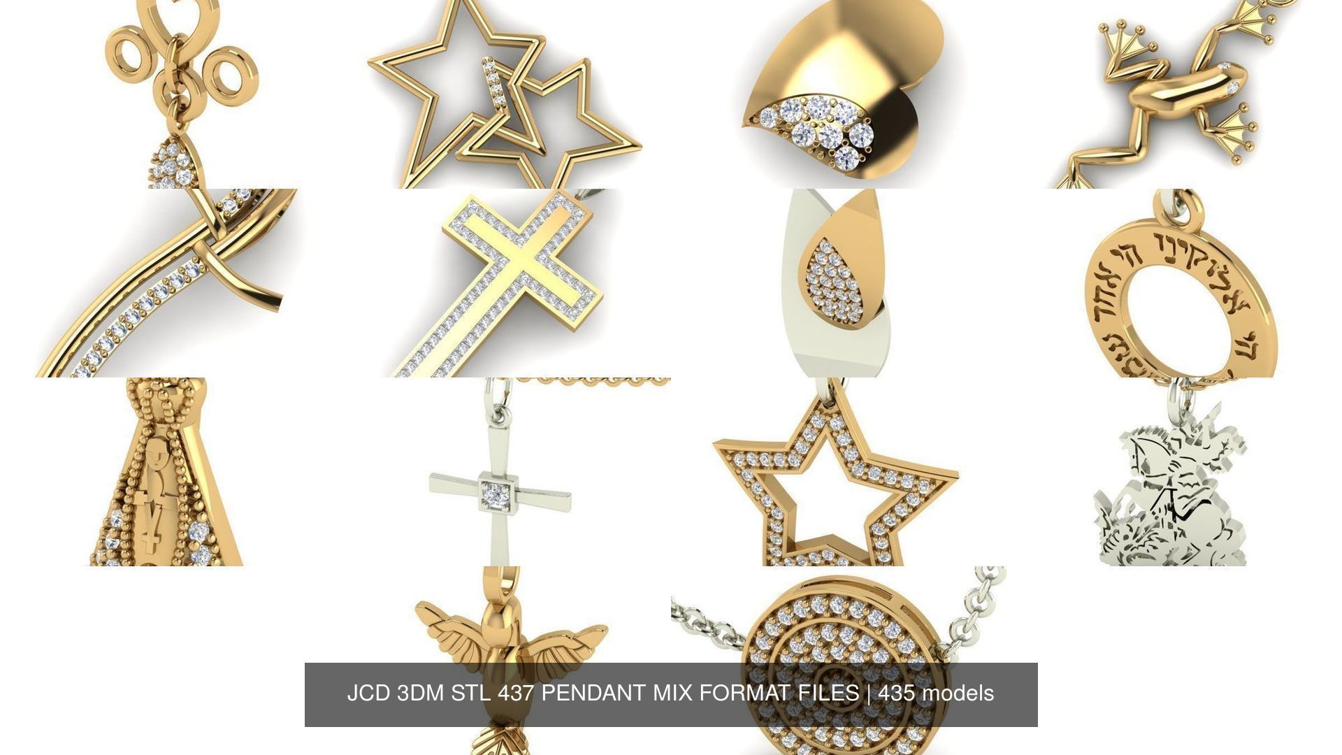 JCD 3DM STL 437 PENDANT MIX FORMAT FILES 3D Model Collection_423