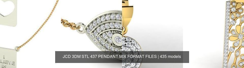 JCD 3DM STL 437 PENDANT MIX FORMAT FILES 3D Model Collection_543
