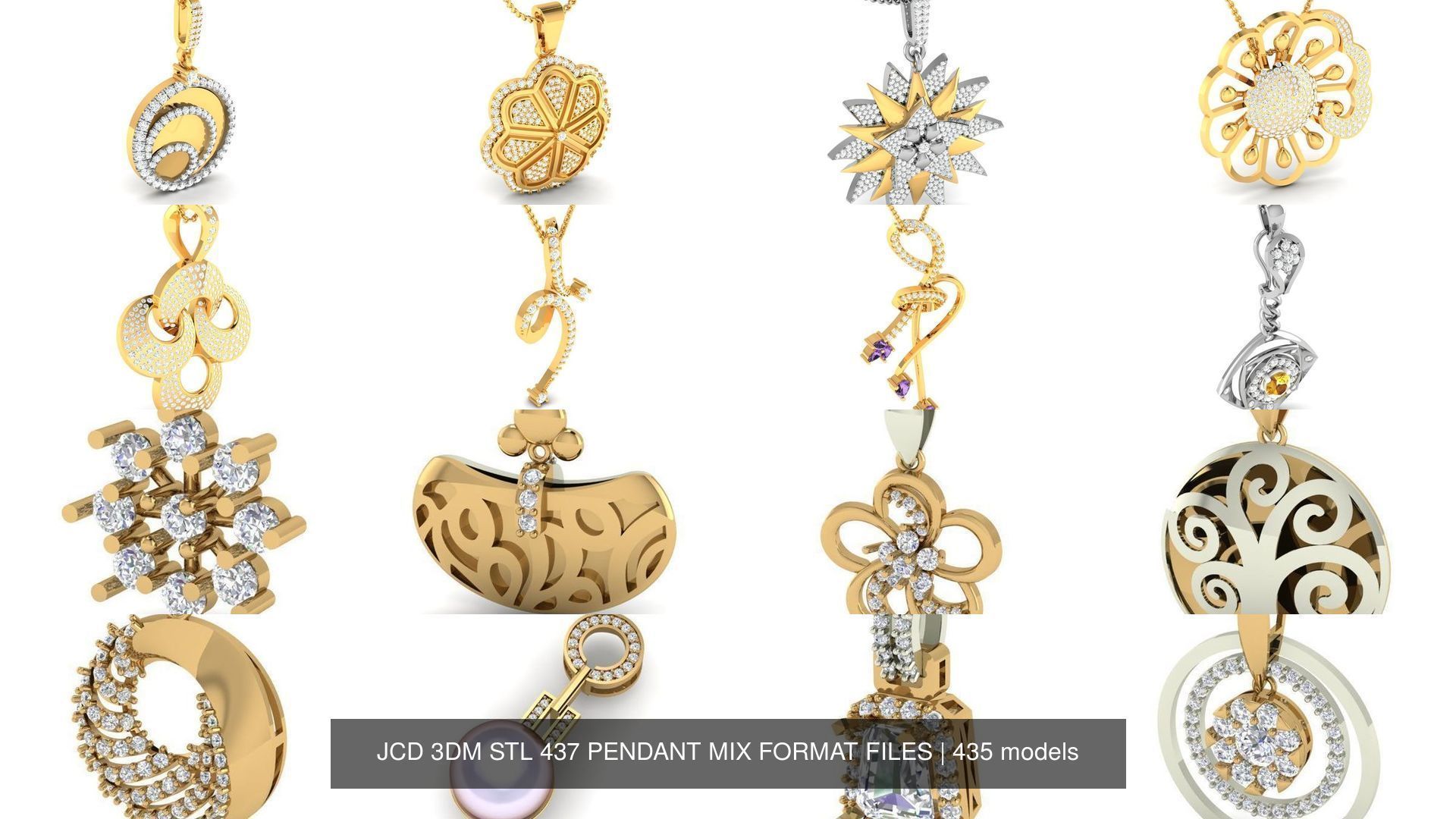 JCD 3DM STL 437 PENDANT MIX FORMAT FILES 3D Model Collection_296