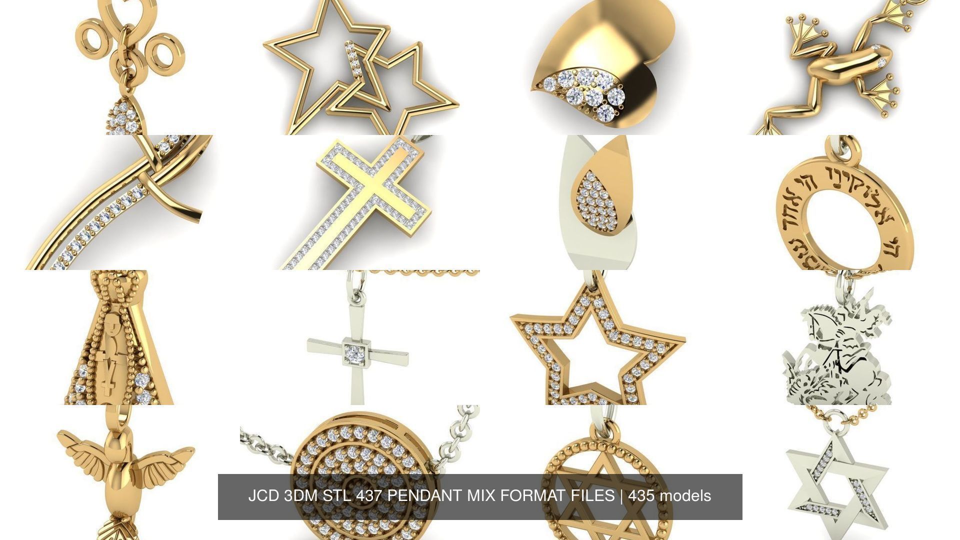 JCD 3DM STL 437 PENDANT MIX FORMAT FILES 3D Model Collection_441