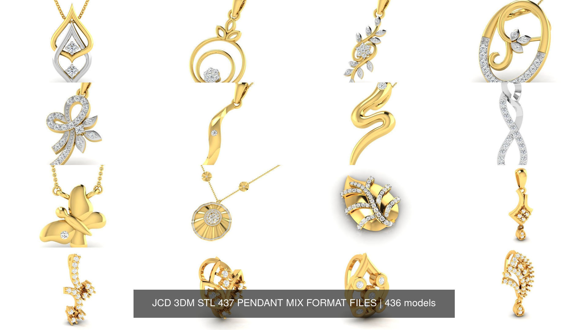 JCD 3DM STL 437 PENDANT MIX FORMAT FILES 3D Model Collection_551