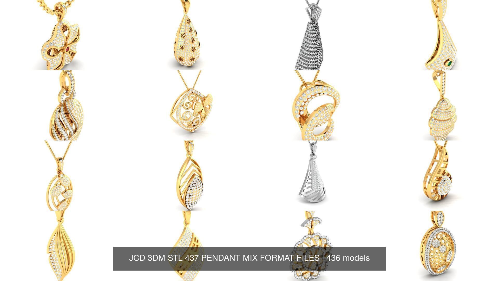 JCD 3DM STL 437 PENDANT MIX FORMAT FILES 3D Model Collection_174