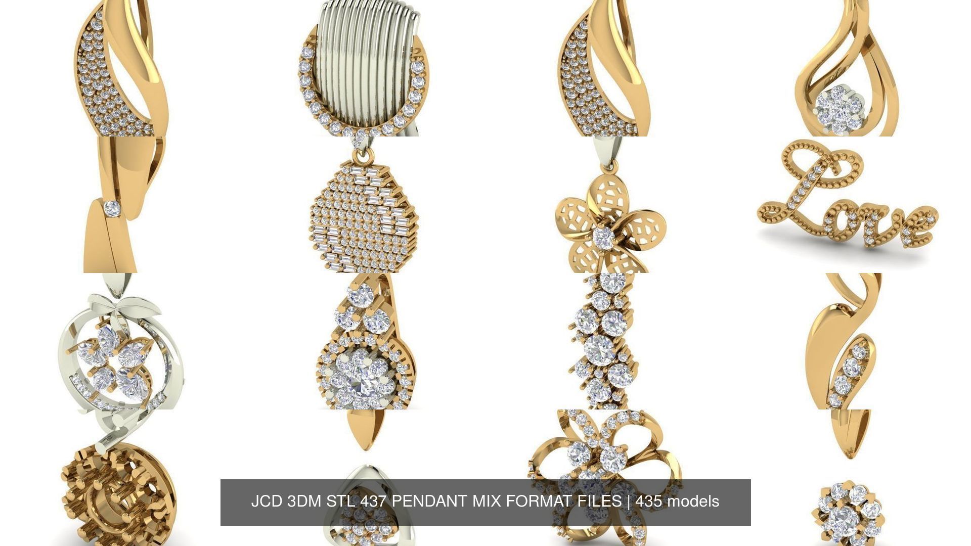 JCD 3DM STL 437 PENDANT MIX FORMAT FILES 3D Model Collection_377