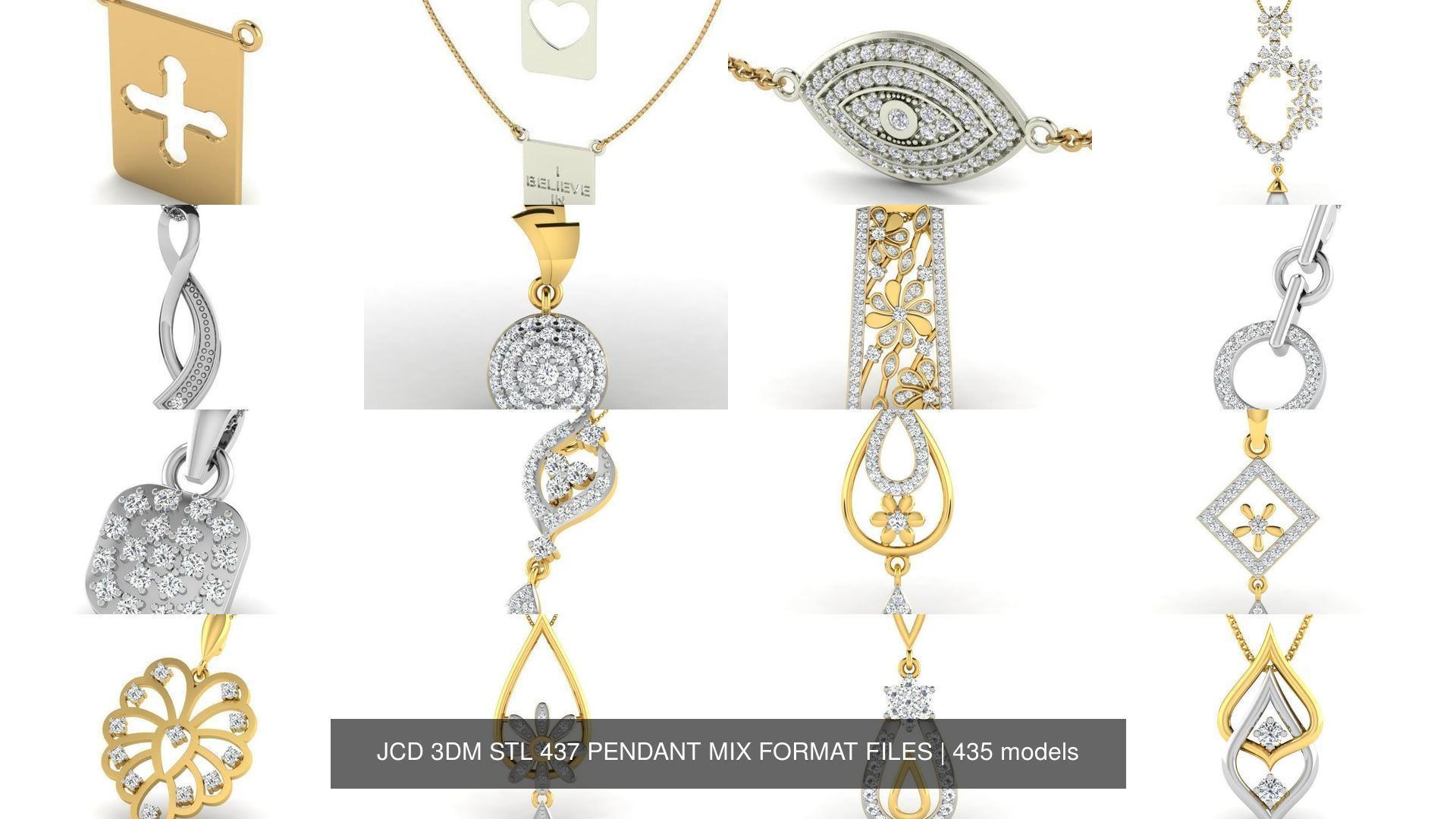 JCD 3DM STL 437 PENDANT MIX FORMAT FILES 3D Model Collection_517