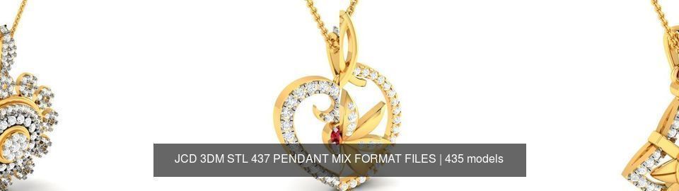 JCD 3DM STL 437 PENDANT MIX FORMAT FILES 3D Model Collection_118