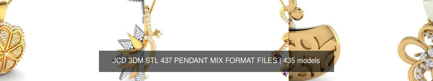 JCD 3DM STL 437 PENDANT MIX FORMAT FILES 3D Model Collection_300