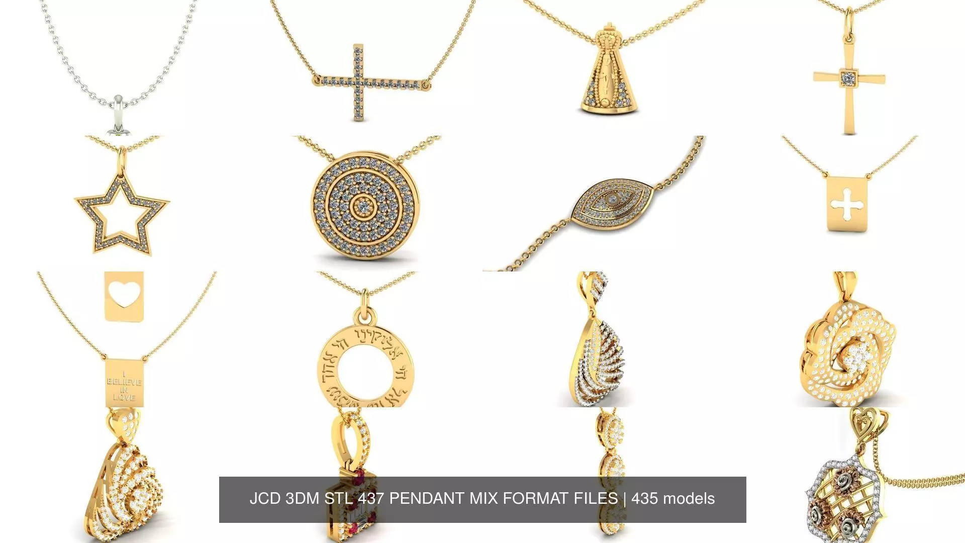 JCD 3DM STL 437 PENDANT MIX FORMAT FILES 3D Model Collection_58