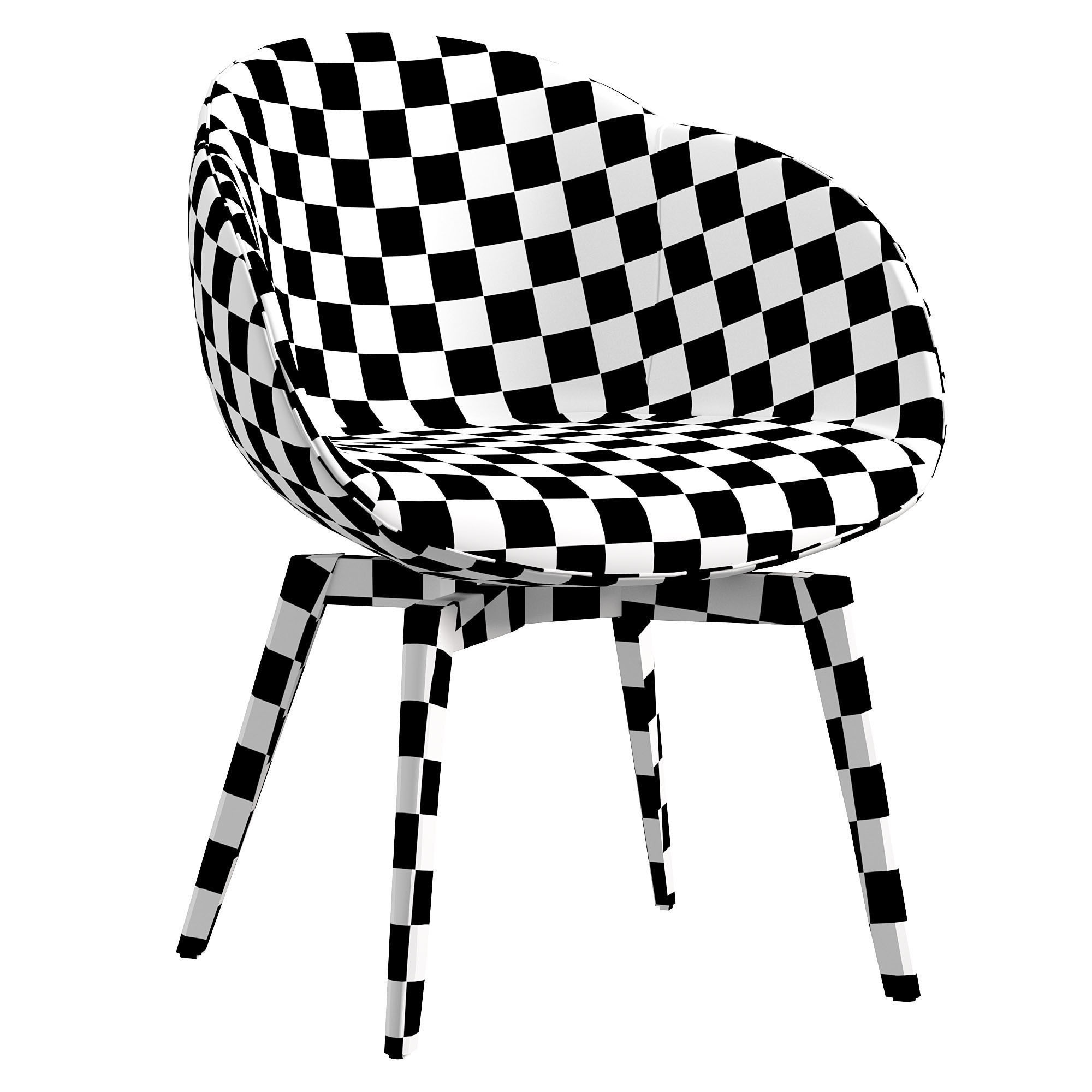 DELTA ARMCHAIR by collinet sieges 3D model_4