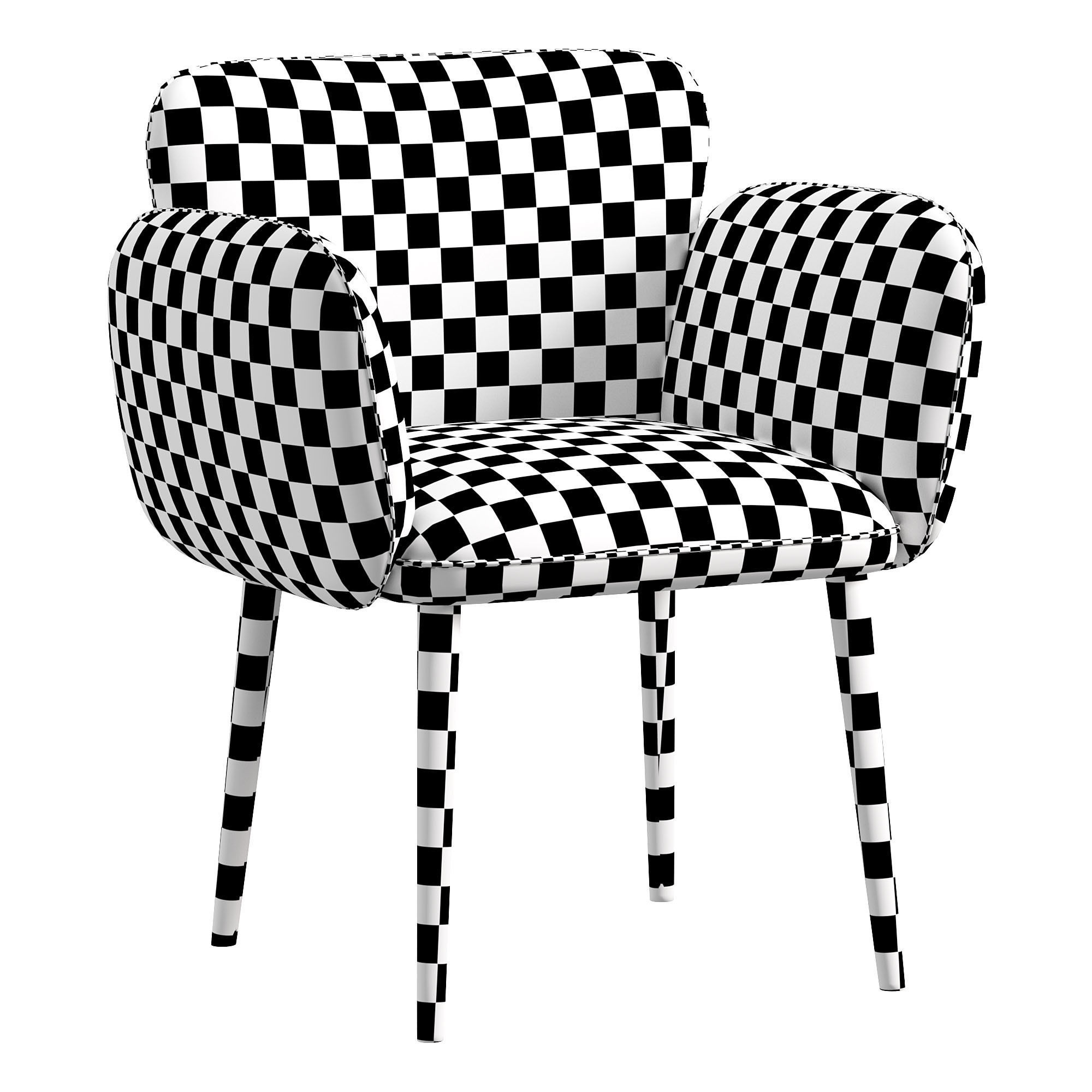 Mellow chair by collinet sieges 3D model_4