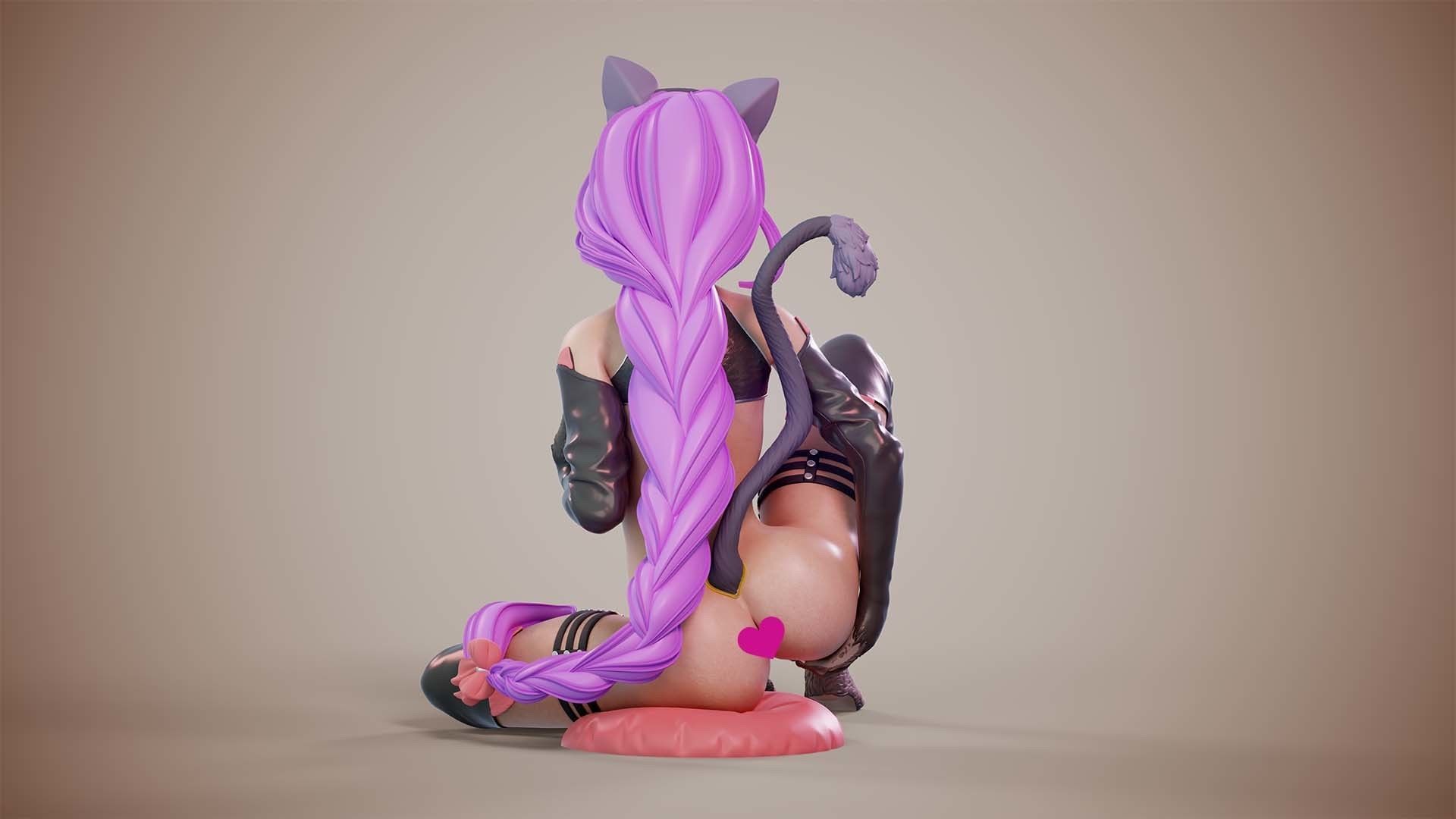 3D Print model - Lustful kitty - b 3D print model_4