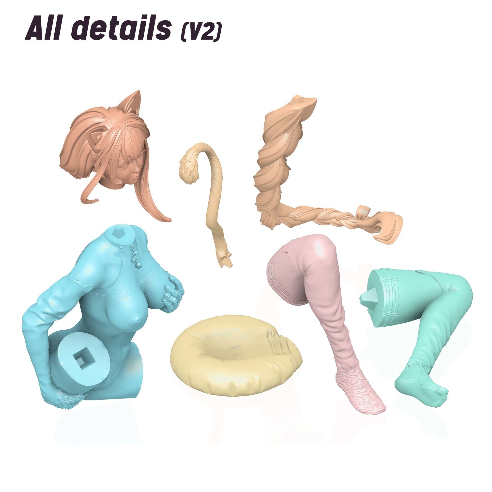 3D Print model - Lustful kitty - b 3D print model_15