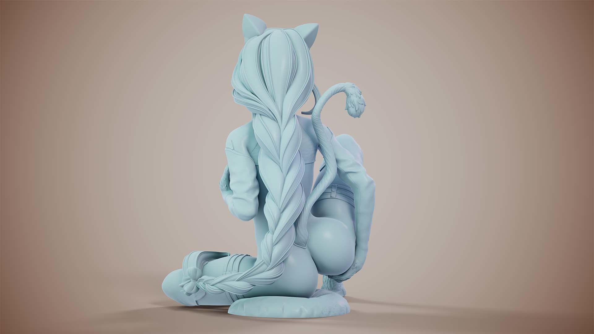 3D Print model - Lustful kitty - b 3D print model_11