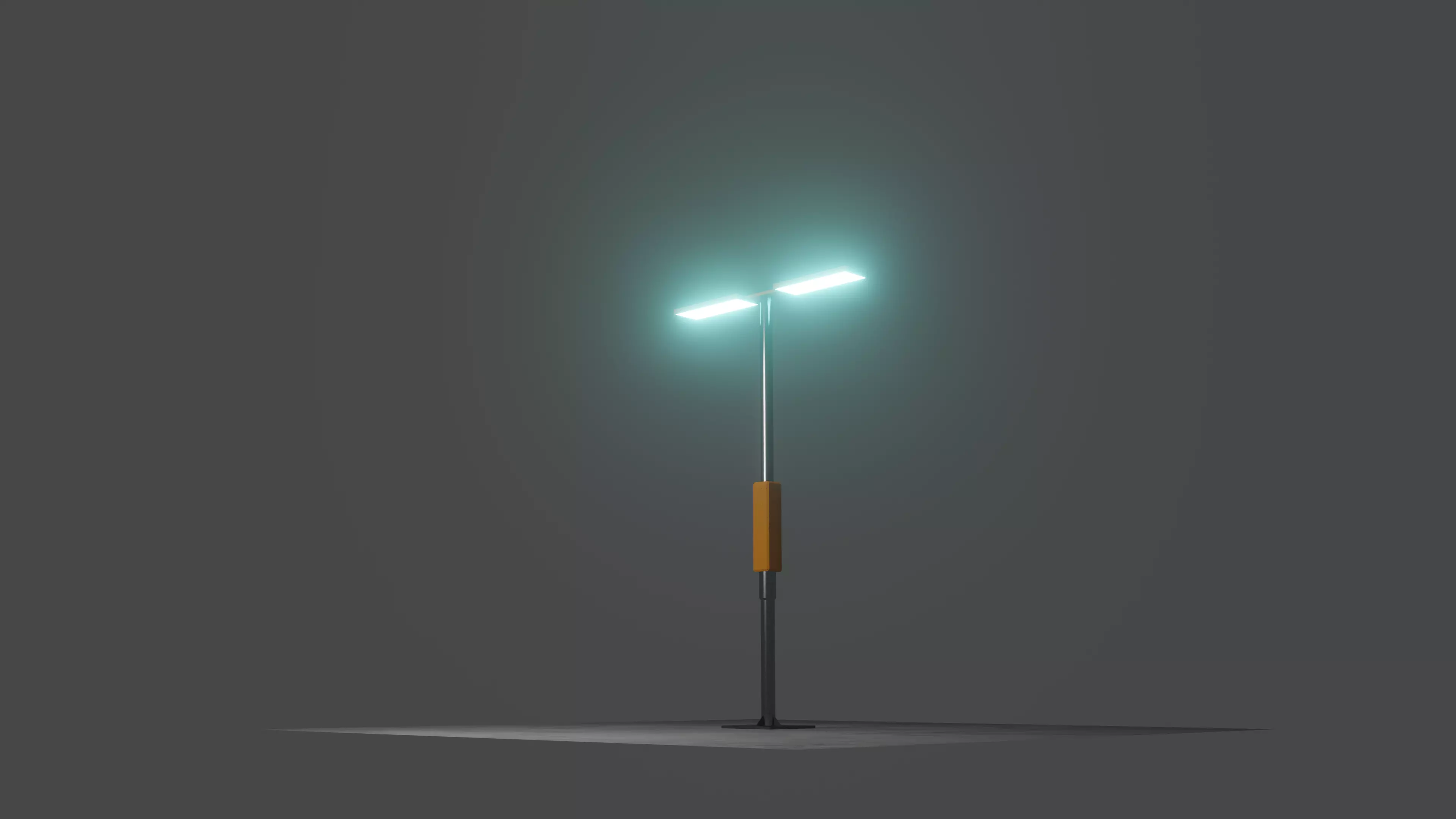 scifi street light  3D model_0