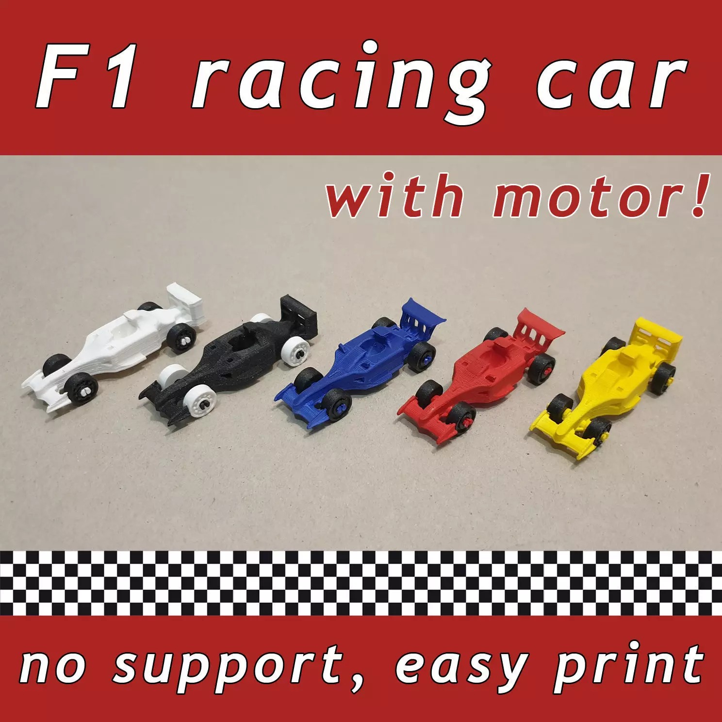 F1 racing micro car Free 3D model_0