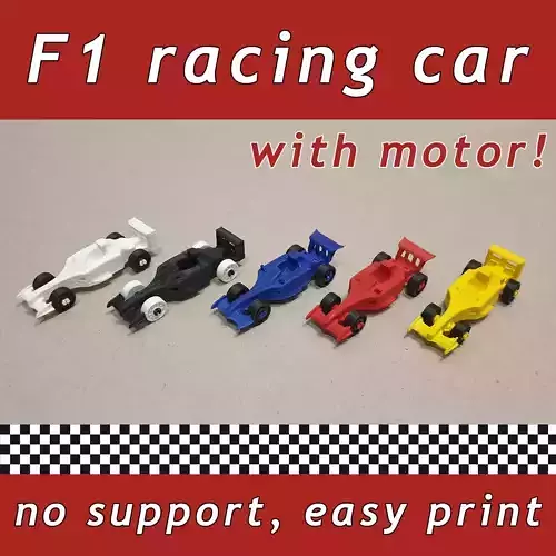 F1 racing micro car Free 3D model