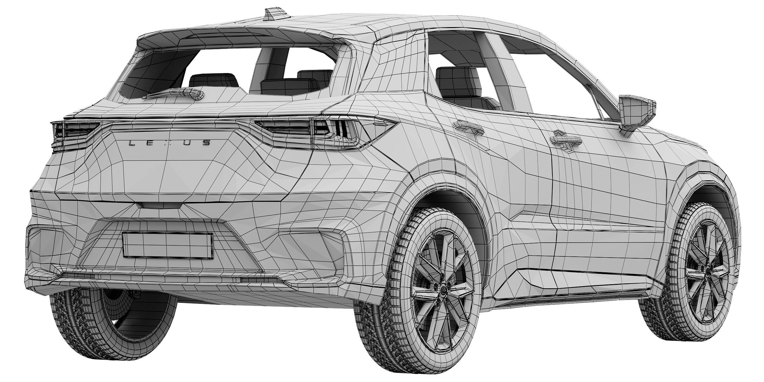 Lexus LBX 2024 3D model_16